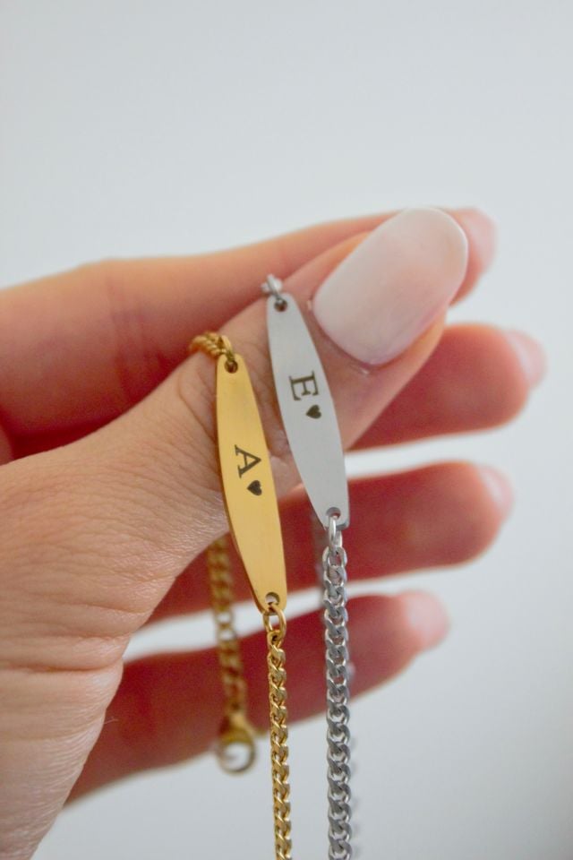 Çelik Kendin Yazdır Bileklik (adet fiyatı)(Kendi el yazınız ile)