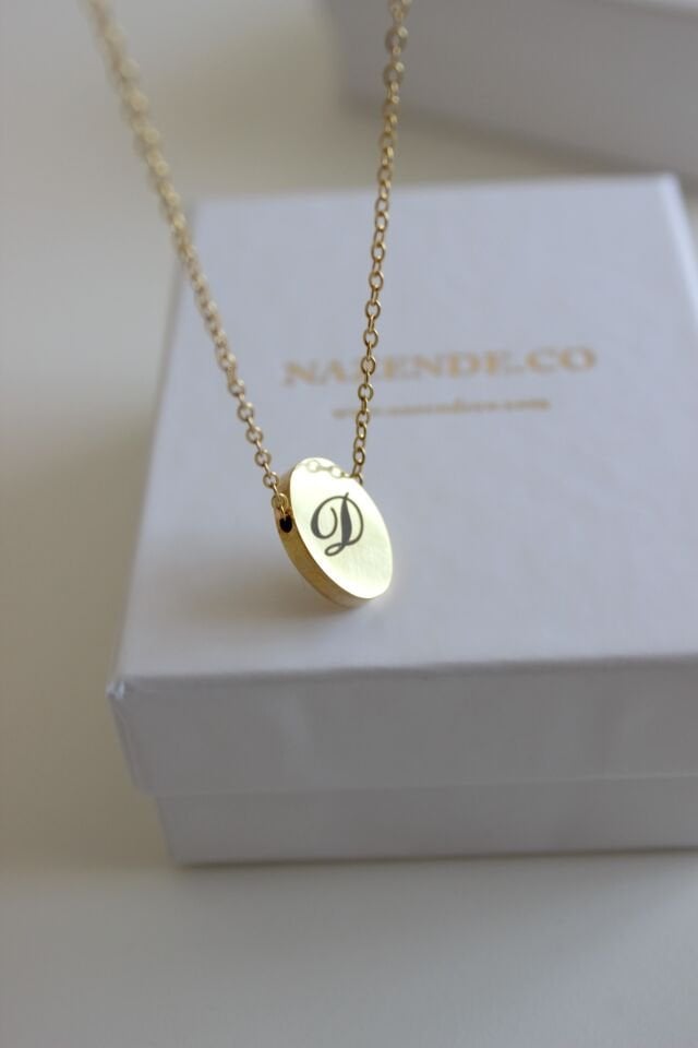 Çelik Minimal Kişiselleştirilmiş Kolye (1 adet)