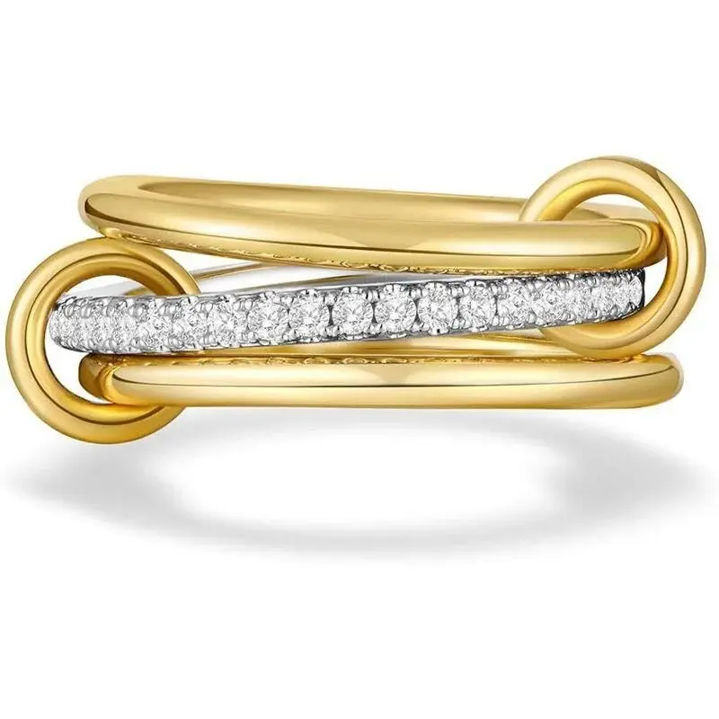 Çelik Taşlı Mix Yüzük Modeli