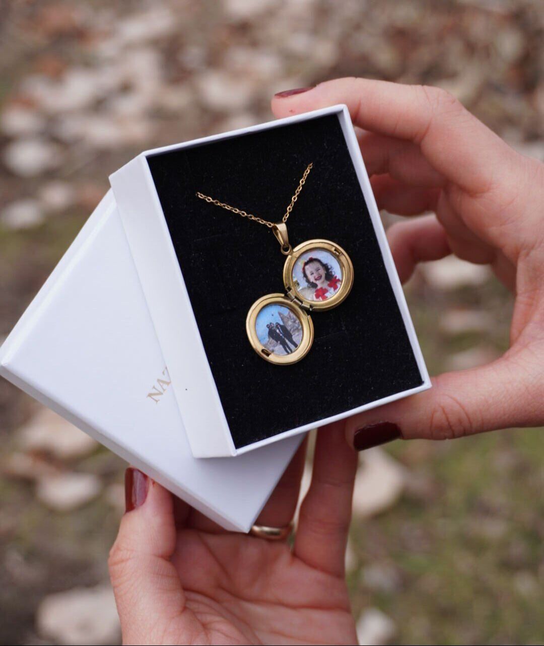 Çelik Resimli Anı Kolyesi