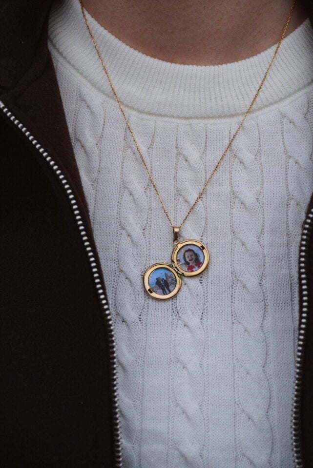 Çelik Resimli Anı Kolyesi