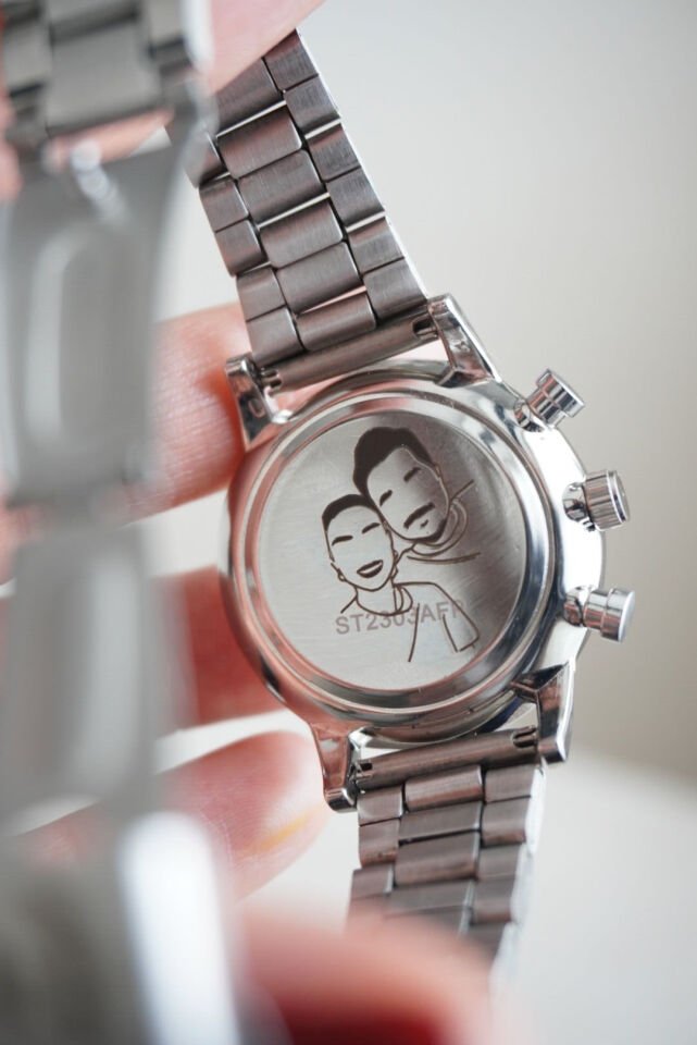 Çelik Kişiye Özel Saat (2 ADET)