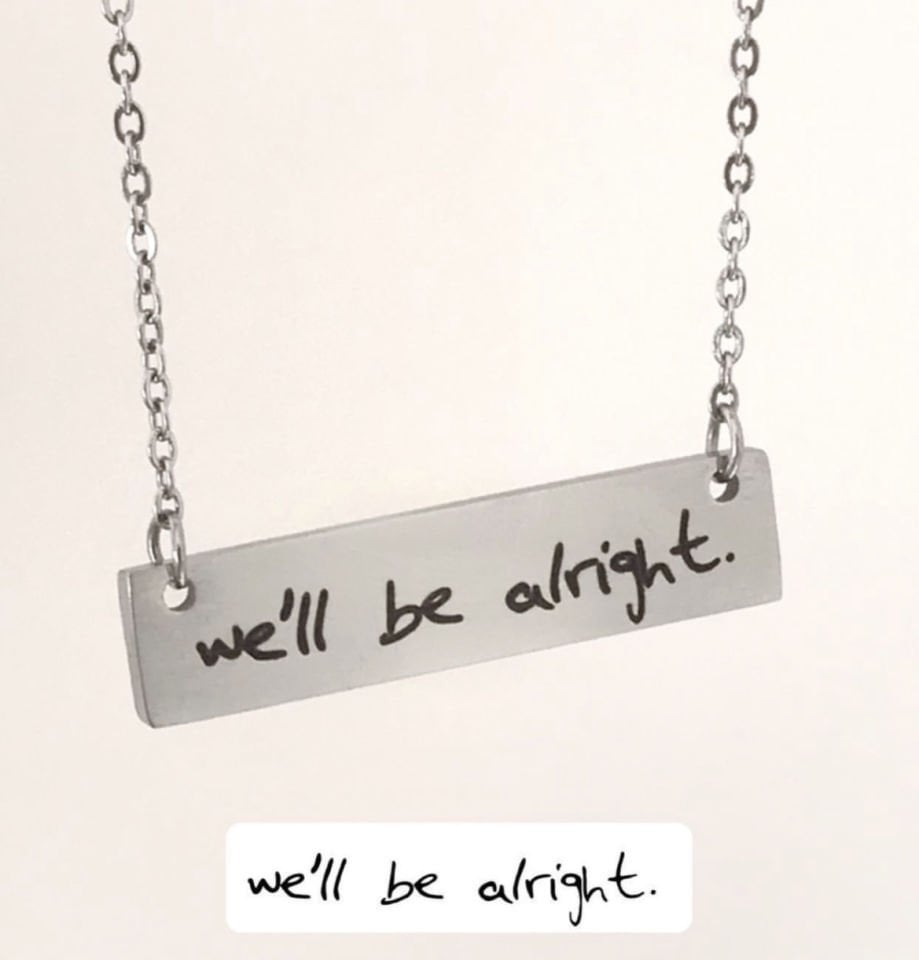 Çelik Kendin Yazdır Kolye