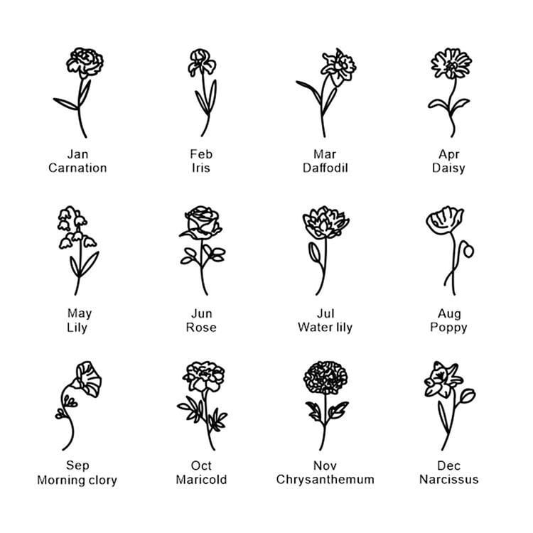 Çelik Doğum Ayı İsim Kolye