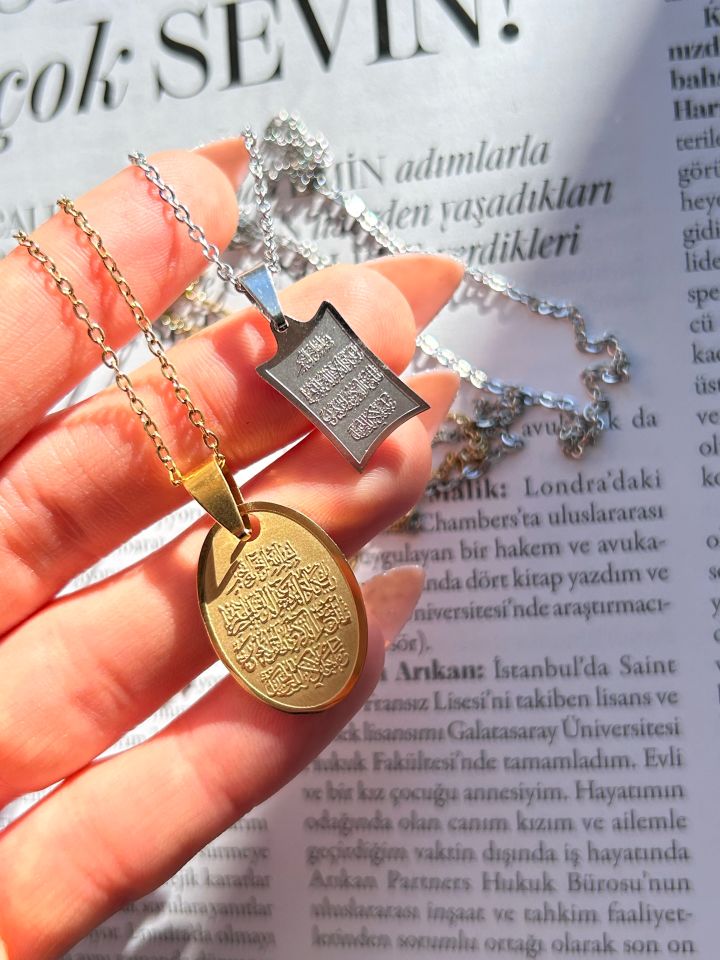 Çelik Nazar Duası Kolye