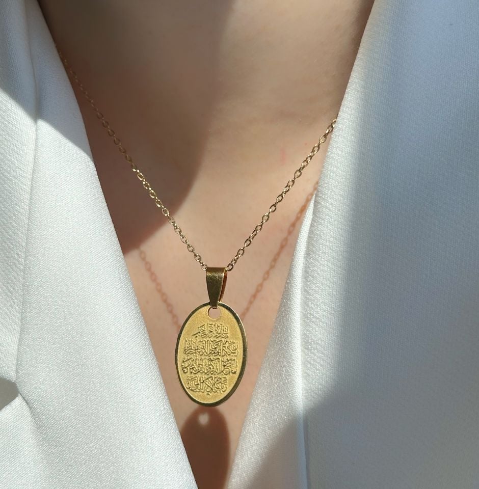 Çelik Nazar Duası Kolye