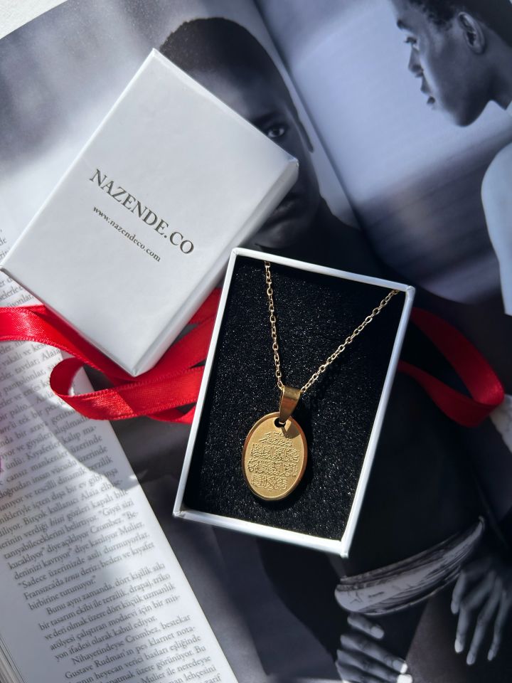 Çelik Nazar Duası Kolye