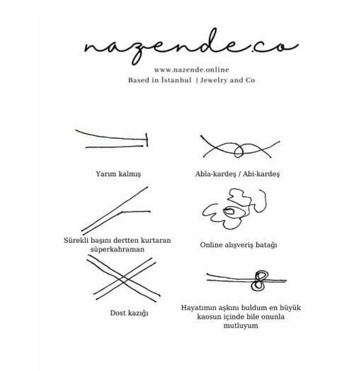 Çelik İlişki Çizgisi Kolye