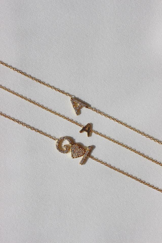 925 Ayar Gümüş Taşlı Harf Bileklik