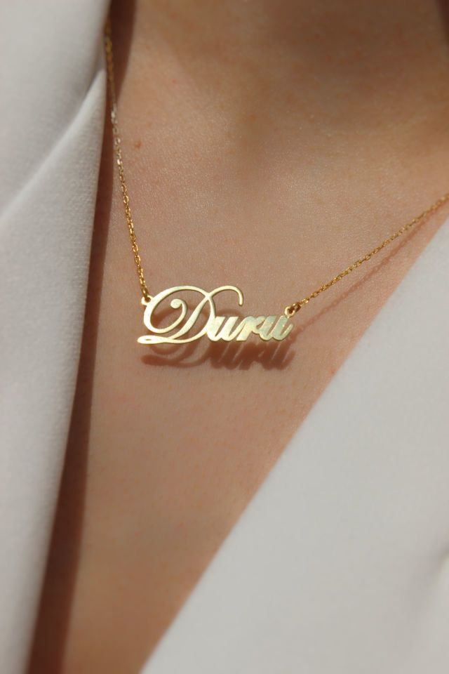 925 Ayar Gümüş İsim Kolye