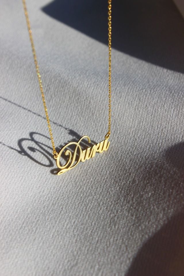 925 Ayar Gümüş İsim Kolye