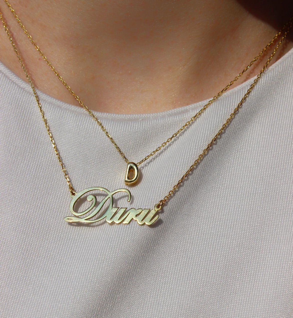 925 Ayar Gümüş İsim Kolye