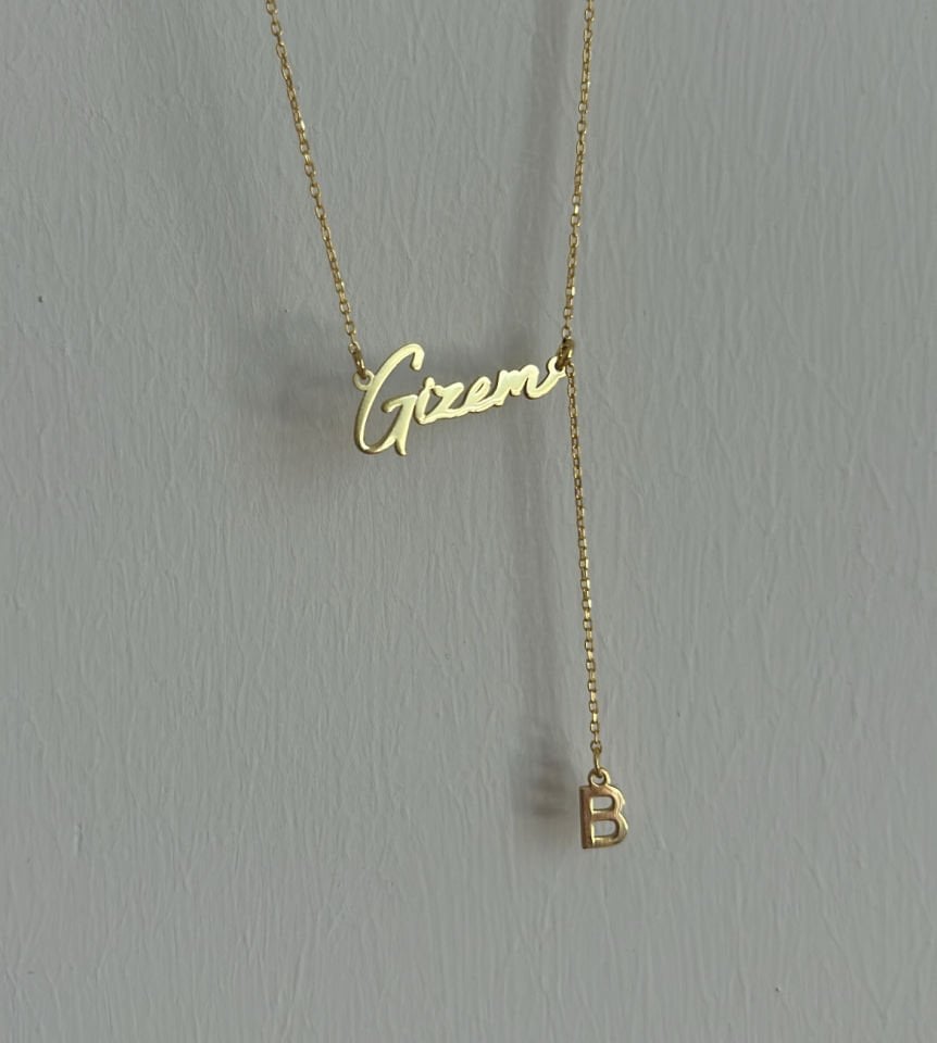 925 Ayar Gümüş İsimli Harf Kolye