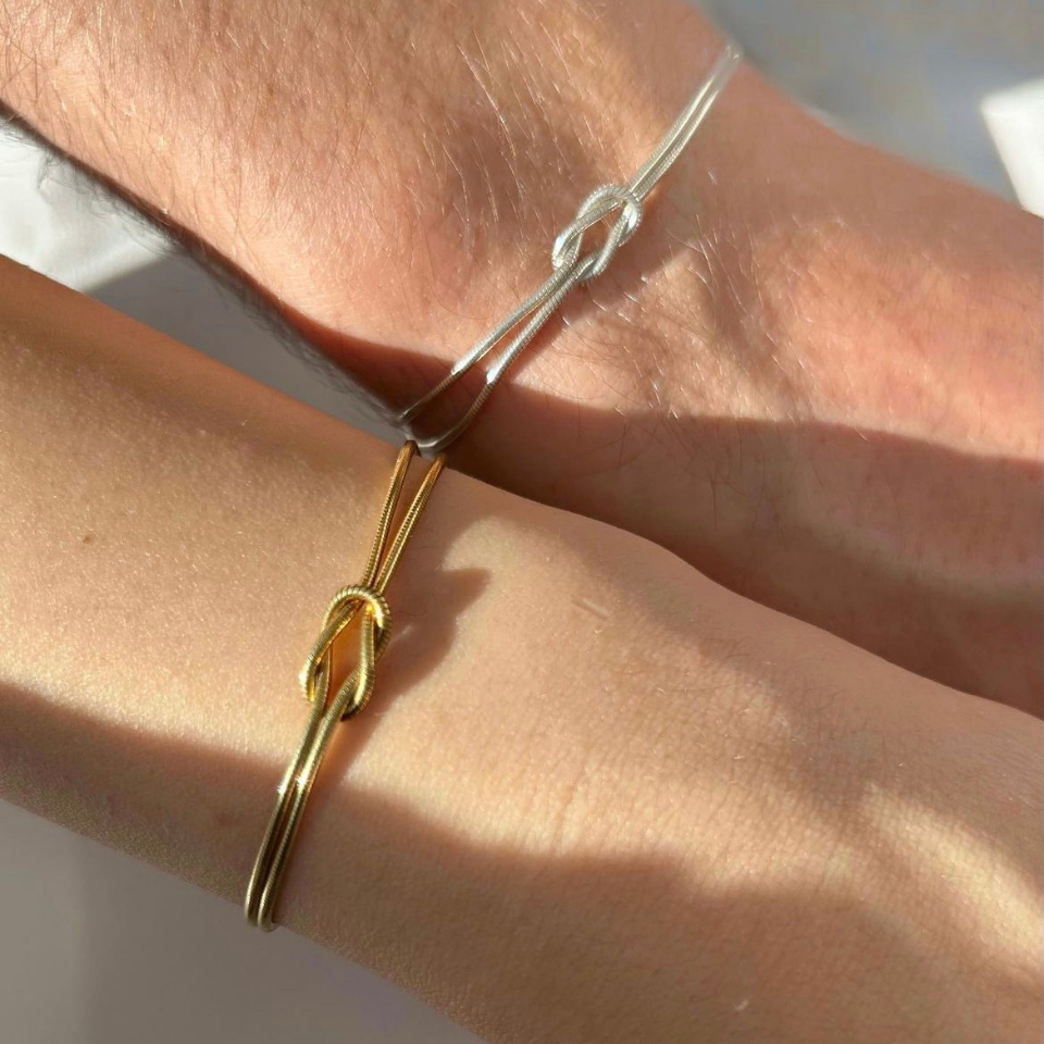 925 Ayar Gümüş Düğüm Bileklik