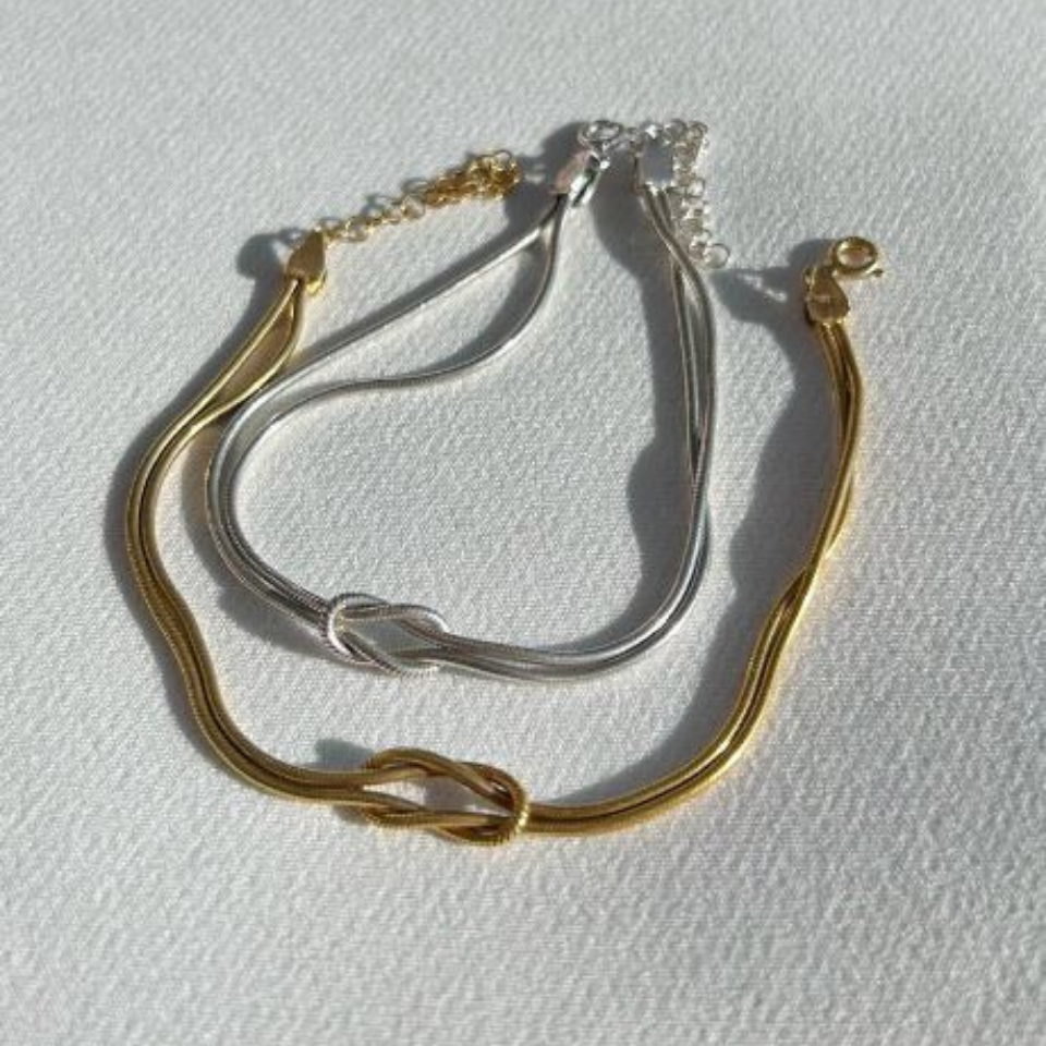 925 Ayar Gümüş Düğüm Bileklik