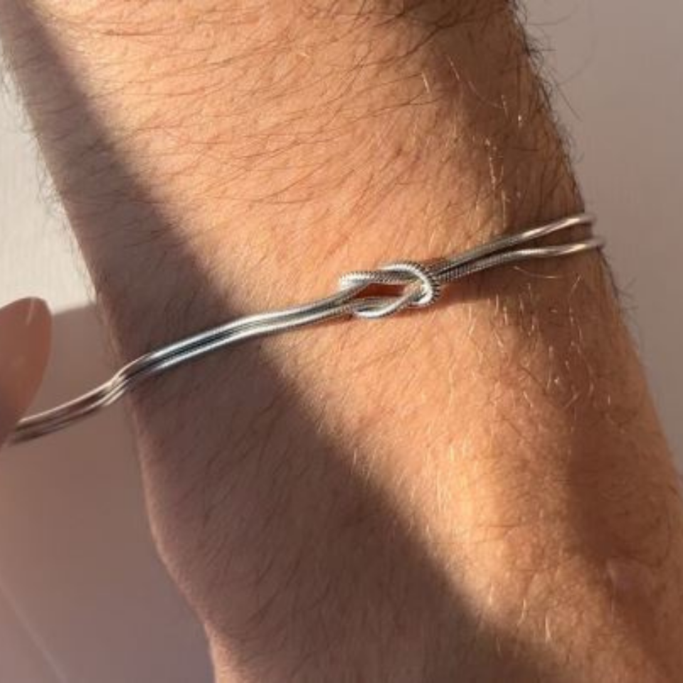 925 Ayar Gümüş Düğüm Bileklik