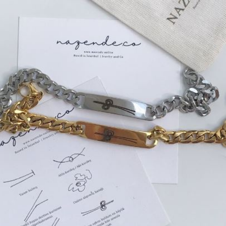 Çelik İlişki Çizgisi Bileklik (Adet)