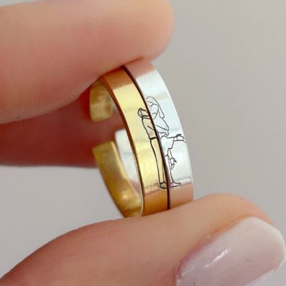 925 Ayar Gümüş Birlik Çift Yüzüğü