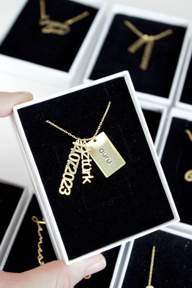 925 Ayar Gümüş 3lü Kolye