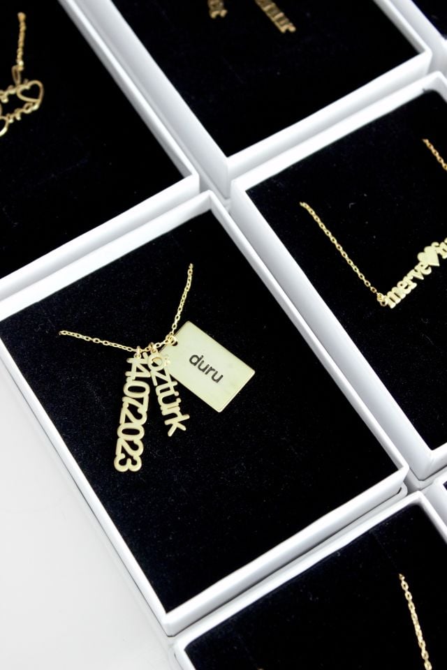 925 Ayar Gümüş 3lü Kolye